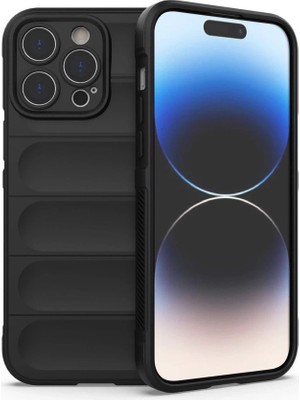 Buğz Iphone 14 Pro Kılıf Optimum Silikon - Siyah