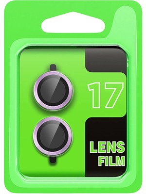 Buğz Iphone 17 Raze Metal Kamera Lens - Açık Mor
