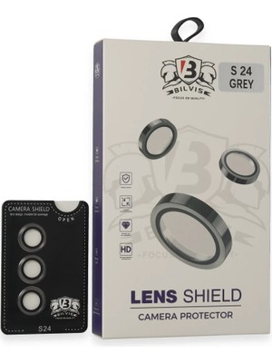 Buğz Samsung Galaxy S24 Bilvis Titan Kamera Lens - Titan Gri