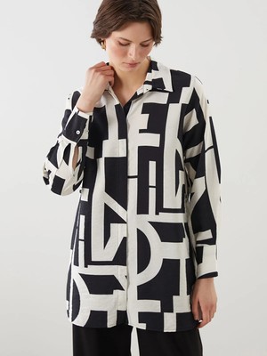 Lc Waikiki Yeni Sezon Desenli Kadın Gömlek Tunik