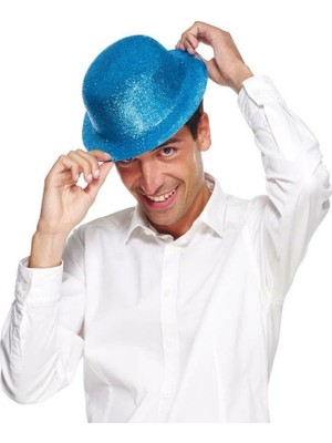 Uravas Store Renk Simli Melon Yuvarlak Parti Şapkası 24X26 cm