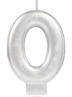 Uravas Store 0 Rakam Mum Gümüş Renk