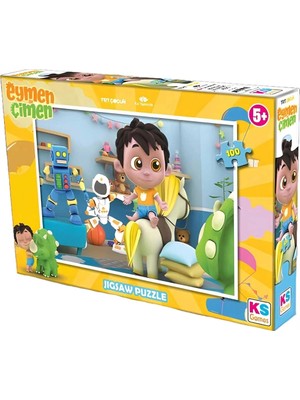 Uravas Store Games Eymen ile Çimen 100 Parça Puzzle