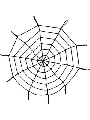 Uravas Store 1,50 Metre Siyah Dev Örümcek Ağı Dekoru