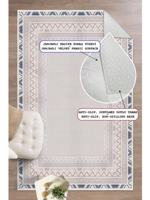 Pelura Halı Dijital Baskılı Modern Desen Dekoratif Kaymaz Taban Yıkanabilir Salon Halısı Yolluk