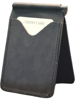 MAT DERİ Mat Deri Hakiki Deri Para Klipsli Cüzdan Ince Kartlık Erkek Cüzdan Hediyelik