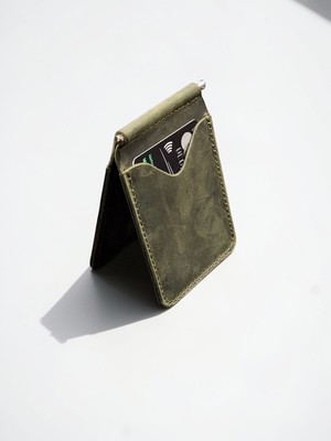 MAT DERİ Mat Deri Hakiki Deri Para Klipsli Cüzdan Ince Kartlık Erkek Cüzdan Hediyelik