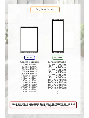 Pelura Halı Çerçeve Desen Baskılı Kaymaz Yıkanabilir Salon Oturma Odası Mutfak Hol Antre Halısı Yolluk
