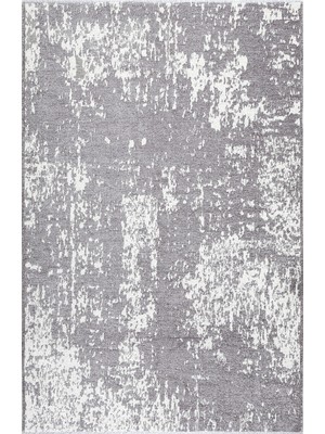 Halımax Lina Çift Taraflı %100 Pamuk Kilim Modern Yıkanabilir Şönil Kilim 10407-D Gri Krem