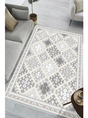 Pelura Halı Kilim Desen Baskılı Kaymaz Yıkanabilir Salon Oturma Odası Mutfak Antre Balkon Halısı Yolluk