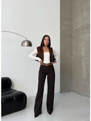 Gkc Butik Kahverengi Pantolon