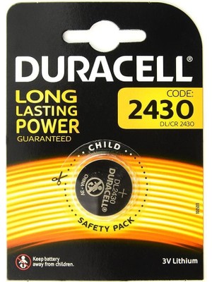Duracell Yuvarlak Düğme Pil 2430 3 Volt