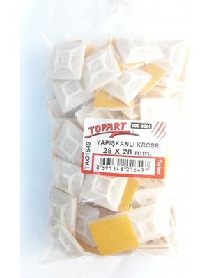 Topart 01649 28X28 Yapışkan Kroşe (100 Adet)
