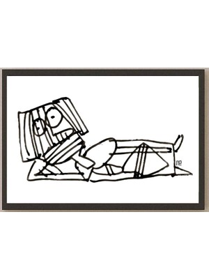 Karikatural Nezih Danyal Tipler Kişiye Özel Sertifikalı Sınırlı Fine Art Karikatür Baskı NTP00087