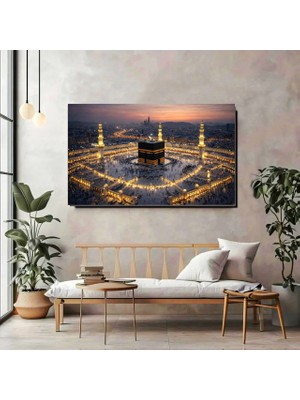 Artprinta Kabe Manzaralı Panoramik Kanvas Tablo – Manevi Huzurun Işıltısı