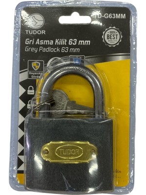 Nil Avm Ennalbur Tudor 63 mm Kısa Gri Asma Kilit