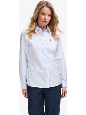 U.s. Polo Assn. Kadın Açık Mavi Gömlek Basic 50324791-VR003