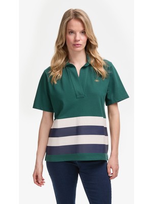 U.s. Polo Assn. Kadın Koyu Yeşil Tişört 50319995-VR079