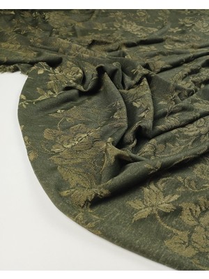 Kumaş Parça Yeşil Desenli Jarse En: 160CM