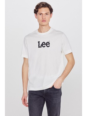 Lee Big Logo Erkek T-Shirt L2610100102 Off White