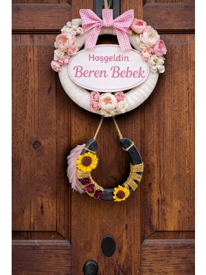 İnci Sepette Şans Bereket Ritüel At Nalı Kapı Süsü Pozitif Enerji & Bolluk Çekim Dekoru El Yapımı Özel Tasarım