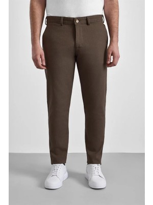 Süvari Bej Slim Casual Pantolon