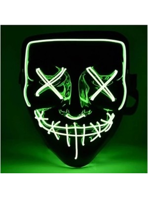 Buğz LED Işıklı Yeşil Maske