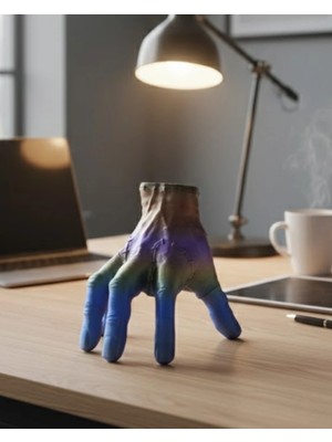 Buğz 3D Tasarım Rengarenk El Biblo 27X22 cm Özgün ve Şık Aksesuar