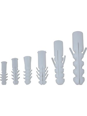 Nil Avm Plastik Dubel Beyaz 7 mm ( 100 Adet )