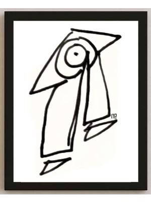 Karikatural Nezih Danyal Tipler Kişiye Özel Sertifikalı Sınırlı Fine Art Karikatür Baskı NTP00097