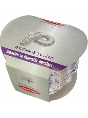 Nil Avm Aspilatör Borusu Telli 127 mm 3 Metre