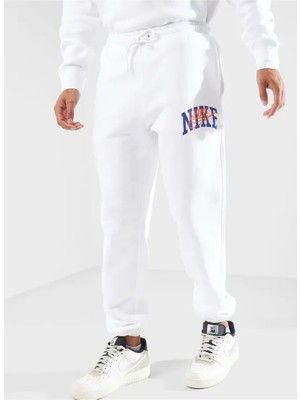 Nike Club Fleece Pants Arch Oversize Beyaz Erkek Eşofman Altı ( Bir Beden Küçük Alınız)