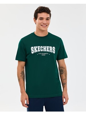 Skechers M Regular T-Shirt Erkek Haki Tshirt S2610122-4222
