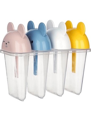 Buğz 4'lü Kolay Şekillendirici Sevimli Çocuk Meybuz  & Dondurma Kalıbı AP-9179