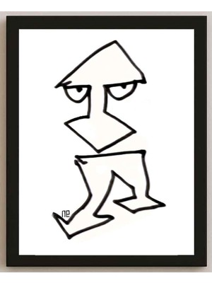 Karikatural Nezih Danyal Tipler Kişiye Özel Sertifikalı Sınırlı Fine Art Karikatür Baskı NTP00085