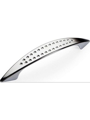 Nil Avm Noktalı Dolap Çekmece Kulpu 96 mm Krom