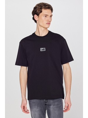 Lee Mid Logo Erkek T-Shirt L2520302001 Black