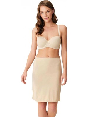 MiraLive Mikropolyamid Esnek Kumaşlı Diz Üstü Kısa Etek Altı Jüpon