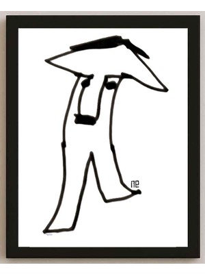 Karikatural Nezih Danyal Tipler Kişiye Özel Sertifikalı Sınırlı Fine Art Karikatür Baskı NTP00094