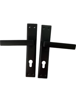 Adil Riva Mat Siyah Yale Kapı Kolu