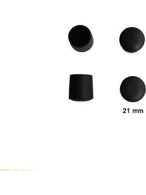 Nil Avm Yuvarlak Profil Dış Tapa 21 mm 4 Adet