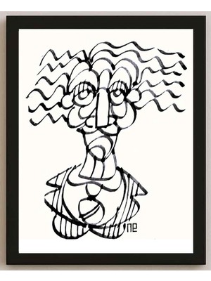 Karikatural Nezih Danyal Tipler Kişiye Özel Sertifikalı Sınırlı Fine Art Karikatür Baskı NTP00057