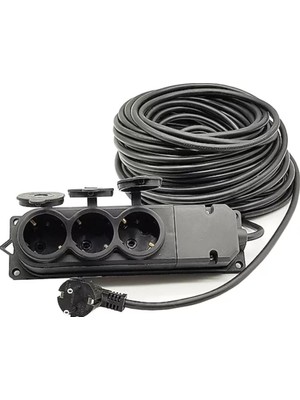 Topart 01558 20 Metre Grup Prizli Uzatma 3x2,5 Kablo