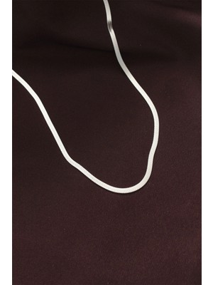 Buğz 316L Çelik Gümüş Renk 60 cm Italyan Zincir Kolye