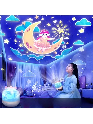 Buğz Uyku Arkadaşı Galaksi Çok Figürlü Projektör Gece Lambası