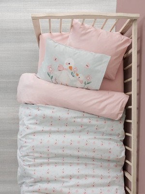 Buğz Cotton Box Bebek Nevresim Takımı Mamiduck Pembe