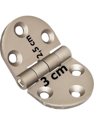 Nil Avm Yüksel Oval Alüminyum Kasa Menteşesi 3 cm