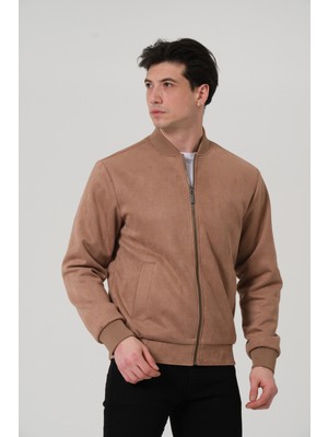 Pique Nıckel Erkek Mont Erkek Süet Bomber Mont