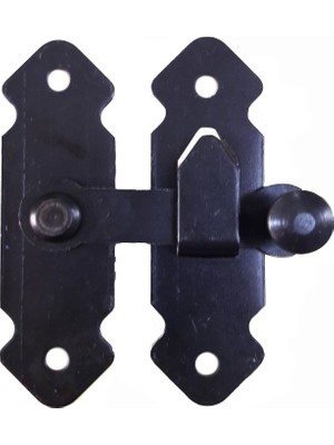 Nil Avm Fransız Kilidi Bahçe Kapısı Mandalı Siyah