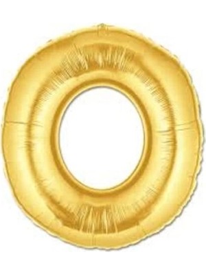 Buğz Altın Sarısı Folyo O Harfi Balon 1 Metre